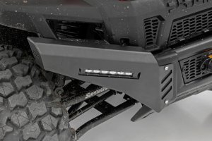 Polaris Ranger Crew XP 1000 Premium Bumper Wings - Front - Rough Country - Slimline LED Pair - Black - '20-'23